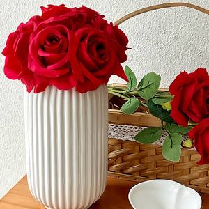 Rosas Artificiales Hechas a Mano de Alta Calidad al por Mayor <span class=keywords><strong>para</strong></span> el Día de San Valentín, Arreglos de Boda, Decoración <span class=keywords><strong>para</strong></span> el Hogar y la Sala de Estar - Product Image 1