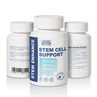 Capsules de soutien aux cellules souches AFA Spirulina Fucoidan 60 unités OEM Marque privée