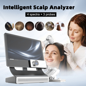 Appareil de beauté d'analyse du cuir chevelu et de détection des follicules pileux nouvelle technologie <span class=keywords><strong>2026</strong></span>, microscope 200x, 13 voyants lumineux, analyseur de cuir chevelu - Product Image 3