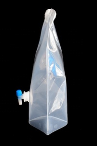 En stock – Sac de transport d'eau potable transparent 5L 10L, pliable pour le camping, avec valve - Product Image 3