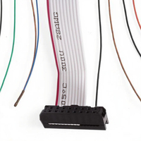 Faisceau de câblage à ruban plat de câble en PVC FFC de longueur personnalisée Eurorack pour synthétiseur modulaire motos conducteur en cuivre PBT