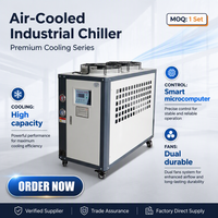 Refroidisseur d'air industriel 5HP 10HP 15kW 29.5kW avec compresseur scroll et pompe à aubes, machine de refroidissement par eau à économie d'énergie pour injection