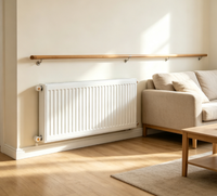 Radiateur de chauffage hydronique de haute qualité 22K, radiateur de chauffage horizontal OEM pour systèmes CVC, utilisé dans les hôpitaux et les écoles