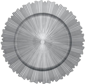 Assiettes <span class=keywords><strong>de</strong></span> service élégantes réutilisables pour les fêtes, assiettes <span class=keywords><strong>de</strong></span> présentation dorées transparentes en vrac, décoration <span class=keywords><strong>de</strong></span> mariage - Product Image 3