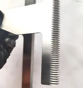 Máquina cortadora dentada de fábrica original, cuchillo en zigzag para la industria del embalaje, embalaje de película plástica