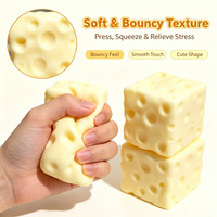 Jouet à presser en forme de fromage, boule sphérique faite à la main, décompression, entraînement interactif de la préhension, unisexe
