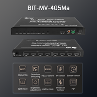 BIT-MV-405Ma 12 Modes HDMI Quad Splitter 4x1/4x4 BIT-MV-405Ma 4K60 Multi-Viewer avec PIP et Réglage de la Luminosité