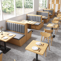 Ensemble de mobilier de restaurant commercial moderne Suidu Western Square, canapé mural, table à thé personnalisée, combinaison de chaises