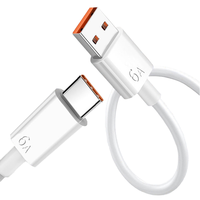 Vente en gros 1M USB C Super câble de chargeur téléphones mobiles 6A cordon de données de charge rapide pour Huawei Mate60 ZTE 40 Pura 70 P60 Pro