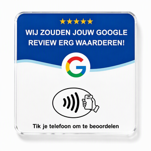 Niederländische NFC Google-Bewertungskarte im Großhandel, Anpassbare Version mit Eigenem Logo und Link, OEM ODM für Restaurants, Salons und Hotels - Product Image 3