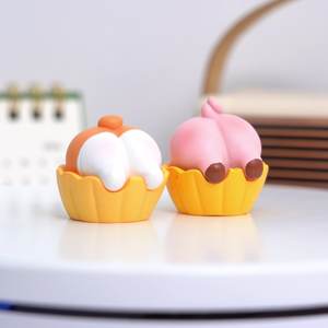 <span class=keywords><strong>Dessin</strong></span> <span class=keywords><strong>animé</strong></span> 3D résine artisanat figurines miniatures Corgi ours mouton <span class=keywords><strong>cochon</strong></span> canard cul Animal fesses queue caractère Style tasse gâteau enfant jouets - Product Image 4