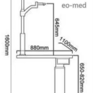 Équipement d'optométrie médicale C-180B, table et chaise combinées pour ophtalmologie, unité de réfraction ophtalmique - Product Image 5