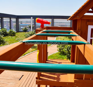 <span class=keywords><strong>Bac</strong></span> à <span class=keywords><strong>sable</strong></span> en bois <span class=keywords><strong>avec</strong></span> cadre d'escalade cadre d'escalade en bois <span class=keywords><strong>toboggan</strong></span> et balançoire pour enfants - Product Image 6