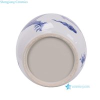 Vase en céramique décoratif de haute qualité RZMA36-A, peint à la main, motif de dragon bleu et blanc, pour la décoration de la maison, table d'hôtel