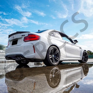 For M2 F87 Carbon Fiber Spoiler Front Lip Rear Diffuser <b>Mirror</b> Shark Fin Side Skirts - Product Image 6