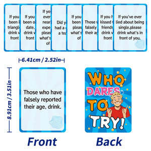 Carte da Gioco Personalizzate in Inglese per Intrattenimento di Gruppo e Interazione Giovanile - Product Image 5