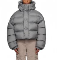 Blouson doudoune matelassé léger et ample à capuche pour homme, collection 2026, vente en gros sur mesure