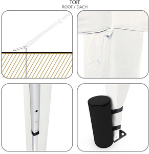 Carpa para Eventos con Impresión Personalizada, 3x3, Acero Inoxidable, Resistente al Fuego, Impermeable, Plegable, Carpa de Exterior para Ferias Comerciales - Product Image 2