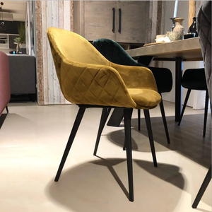 Échantillon gratuit cuir Imitation bois <span class=keywords><strong>bleu</strong></span> essence Transparent pied italien moderne mousse <span class=keywords><strong>chaise</strong></span> de cuisine avec accoudoirs - Product Image 4