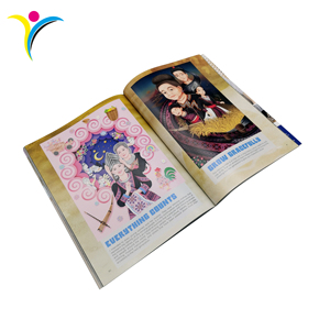 Magazine à couverture souple de haute qualité avec reliure parfaite personnalisée avec couverture en feuille d'or Impression offset couleur pleine sur papier d'art - Product Image 4