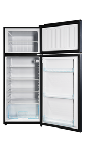 Large 210L Capacity Double Door Refrigerator | Top Freezer & Bottom <b>Fridge</b> Large Capacity 210L Volume Provides Ample Storage for - Product Image 4