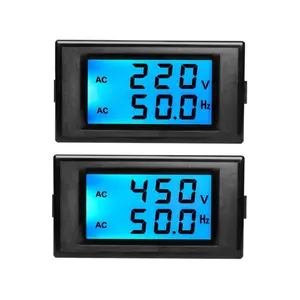 D69-2080 80-300V/ 200-450V/ 45-65HZ Voltmeter frequency meter Lcd Display Digital Meter Voltage Meter
