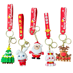 Bán buôn PVC Silicone Keychain máy tùy chỉnh 3D phim hoạt hình hình mềm cao su móc khóa PVC nhà máy thiết kế phim hoạt hình quà tặng - Product Image 3