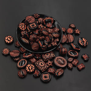 Perles en vrac en acrylique rétro bricolage modèles mixtes perles en vrac CostumeJewelry accessoires de perles - Product Image 3