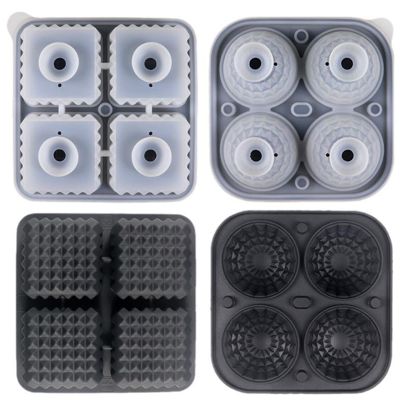 Cube de glace noir-rhombus