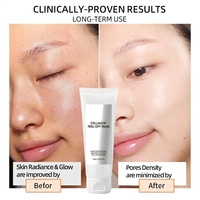 Masque Gel Blanchissant au Curcuma et au Collagène à Décoller OEM/ODM, Soins de la Peau Coréens, Masque Facial Nuit Enveloppant au Curcuma et à l'Acide Kojique