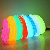 RICHSHINING RGB Led 1/2/3/4/5 metros tira de luces de neón Flexible colorida accesorios de coche lámpara de ambiente con cigarrillo para coche