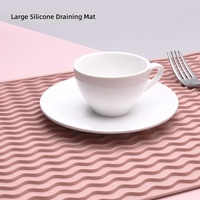Grand dessous-de-plat carré en silicone, résistant à la chaleur et imperméable, épais, antidérapant, pour plats et tasses chauds de cuisine