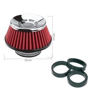 กรองอากาศทรงกรวยผ้าฝ้ายสีแดง Simoni Racing FSR/UE - Product Image 1