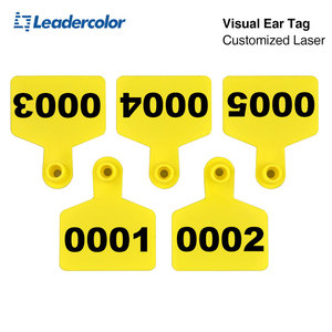 도매 동물 귀표시용 시각적 태그 맞춤형 색상 친환경 칩 없는 가축 귀표시 - Product Image 3