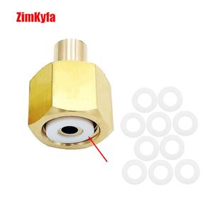 10 Anillos de Sellado de PTFE Personalizables para Adaptador de Manguera Externa SodaStream CGA320/W21.8-14, Tanque de CO2, Grado Alimenticio - Product Image 2
