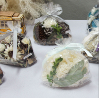 Sachet pot-pourri parfumé de forme solide fleurs séchées avec parfum végétal naturel pour désodorisant de chambre d'animaux domestiques désodorisant