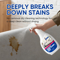 Fabric Sofa Carpet Cleaner Spray Dry Cleaning Agent 50-80% Active Ingredients Neutral pH Water Free Stain Odor Remover