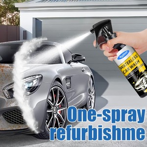 Liquide de lavage <span class=keywords><strong>auto</strong></span> sans eau, revêtement de nettoyage à sec pour voiture, cire hydrophobe, formule douce, spray de lavage <span class=keywords><strong>auto</strong></span> professionnel, solution sans rinçage - Product Image 1