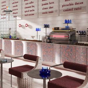 Mostrador de Café y Kiosco de Exhibición Personalizados |   Diseño de Cafetería Completo |   Soluciones Integrales de Mobiliario para Cafeterías - Product Image 1