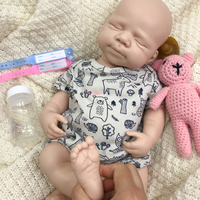Poupée Bébé Reborn Réaliste 100% Silicone Corps Entier, Design Durable et Portable, Poupée d'Art pour Décoration Intérieure
