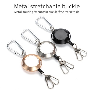 Dễ Dàng Kéo Giấy Chứng Nhận Chuỗi Có Thể Thu Vào Khóa Ngực Thẻ Treo Dây Rg1 Có Thể Thu Vào Huy Hiệu Reel Chủ Keychain Câu Cá Công Cụ - Product Image 3