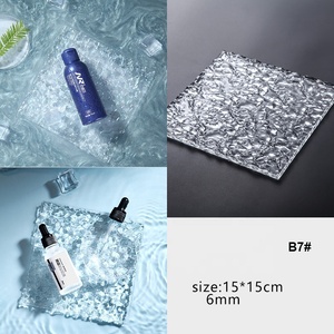 Tablero Acrílico Transparente Rectangular para Cosméticos, Decoración de Uñas, Accesorios de Fotografía, <span class=keywords><strong>Fondo</strong></span> con Efecto de Ondas de Agua - Product Image 4