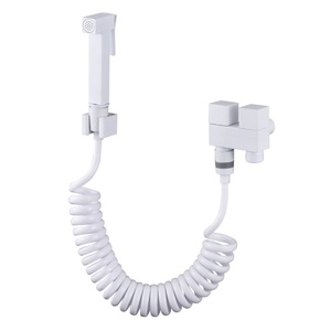 Кран для биде квадратный, латунный, угловой клапан - Product Image 5