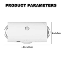 Lampe de nuit à détecteur de mouvement LED blanche et noire, rechargeable, sans fil, magnétique, pour escalier et mur, 2/4 pièces