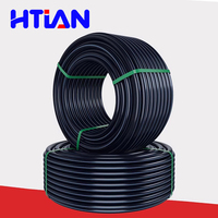 Tuyau d'alimentation en eau HDPE PE100 SDR11 PN16 DN25 DN32 DN250 DN315 Réseau d'eau potable municipal Résistant aux hautes pressions
