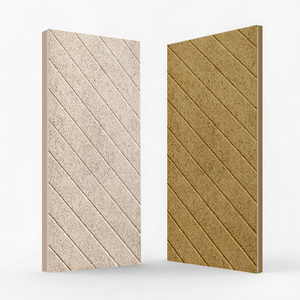 Panneau de plafond acoustique en laine de bois au design moderne, ignifuge, étanche, écologique, insonorisant, absorbant le son, design graphique mural - Product Image 1