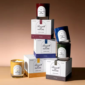 Juego de Velas Aromáticas de Lujo para Decoración del Hogar, Regalo para Navidad o Día de la Madre, Vela de Cera de Soya Perfumada con Frasco de Vidrio y Caja de Regalo - Product Image 3