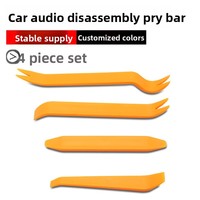 Outil de démontage et d'assemblage pour modification audio automobile, plaque de levier plate en plastique jaune, petite, pour système audio