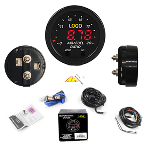 SOON TODA Jauge de rapport air-carburant Led Affichage numérique Capteur d'oxygène <span class=keywords><strong>O2</strong></span> à large bande 12v Aem jauge de rapport air-carburant Large bande pour voiture - Product Image 1