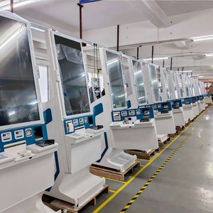 Customize Design Cash Coin Acceptor Recycler Kiosk 15.6'' Touch Screen <b>Printer</b> Coin Change Self Payment Kiosk for Cash Service - Product Image 5